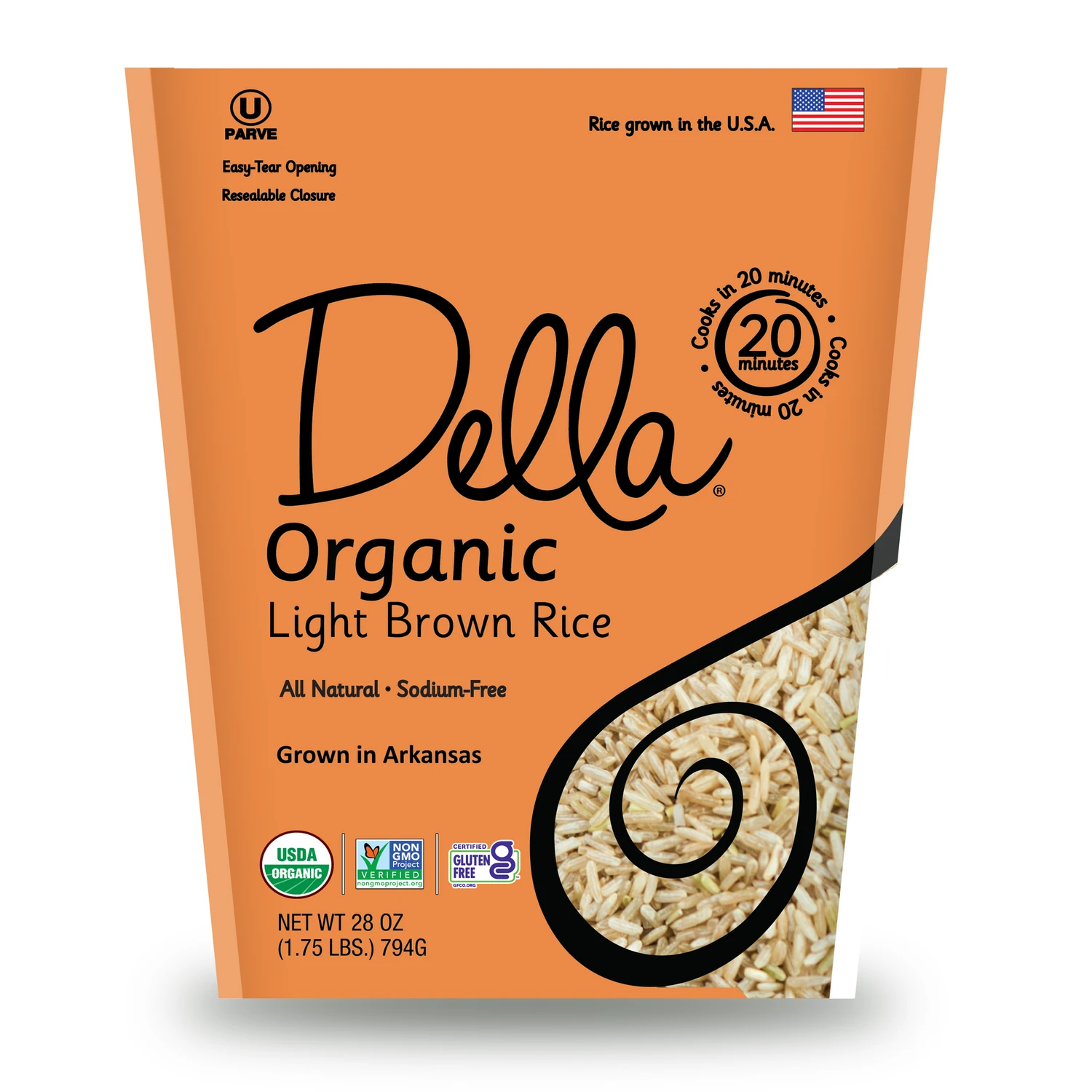 Della™ Organic Light Brown Rice - 28oz