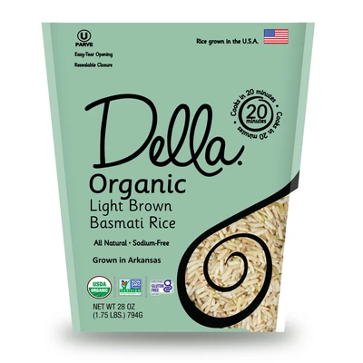 Della™ Organic Light Brown Basmati Rice - 28oz