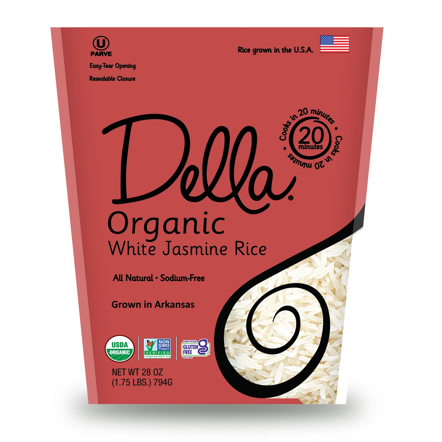Della™ Organic White Jasmine Rice - 28oz